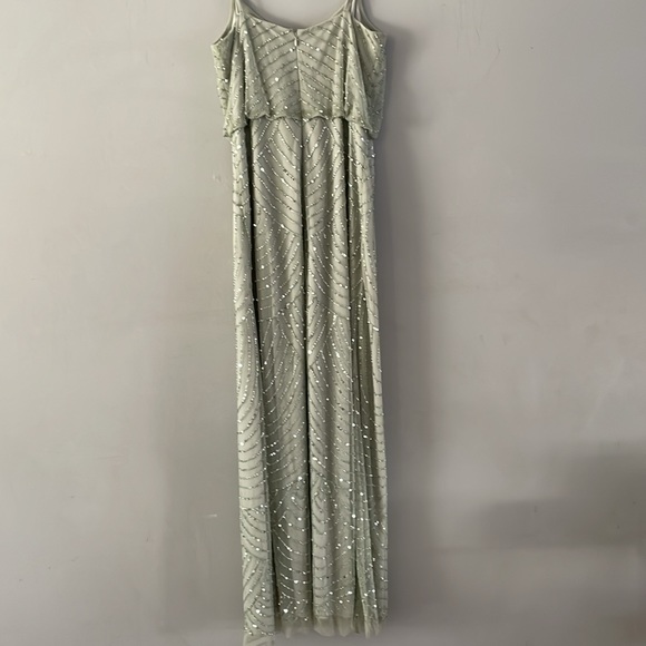 Adrianne Papell Beaded Mint Ball Gown size 12 - Picture 6 of 8